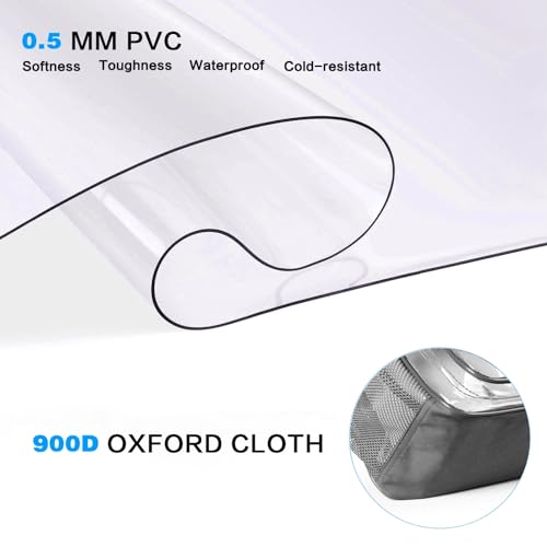 Gray Clear Backpack with Reinforced Bottom F2935