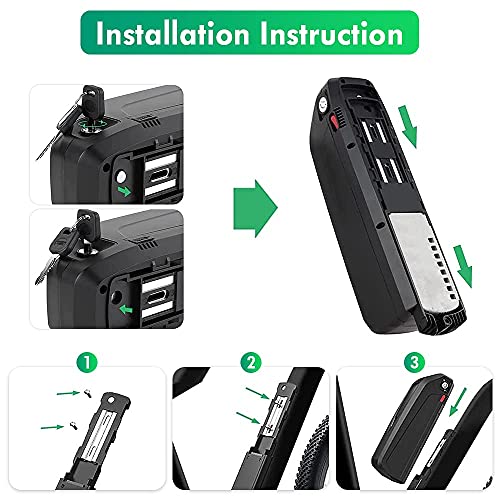 36V 13AH Lithium Ebike Battery Pack with Charger and BMS Q424