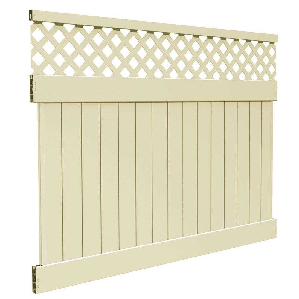 Vinyl Lattice Top Fence Panel A250918