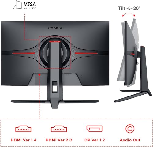24.5” FHD VA Gaming Monitor, 170Hz, 1ms, Black K6129