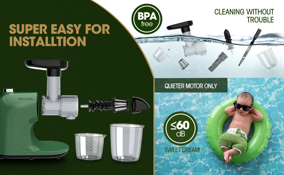 Slow Masticating Cold Press Juicer E4124