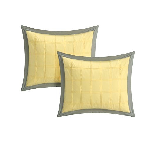 8 Piece Queen Yellow Comforter Set Q625