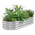 Oval Galvanized Steel Planter Box D859