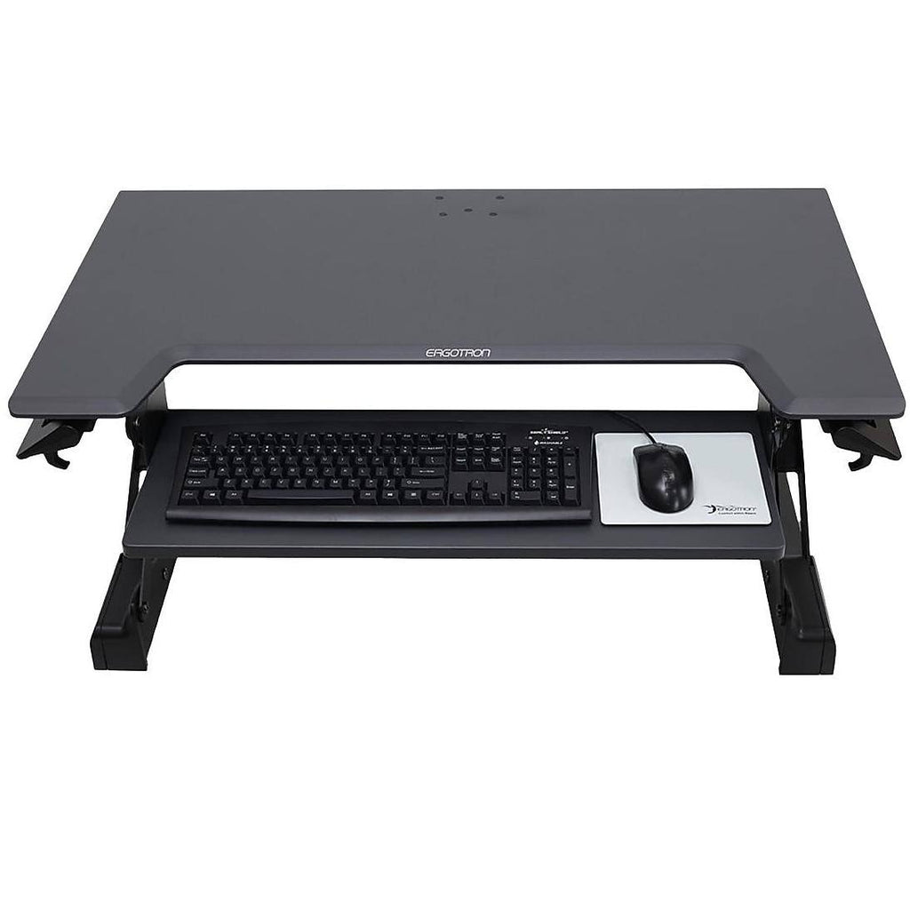 Black Sit-Stand Desktop Workstation E785