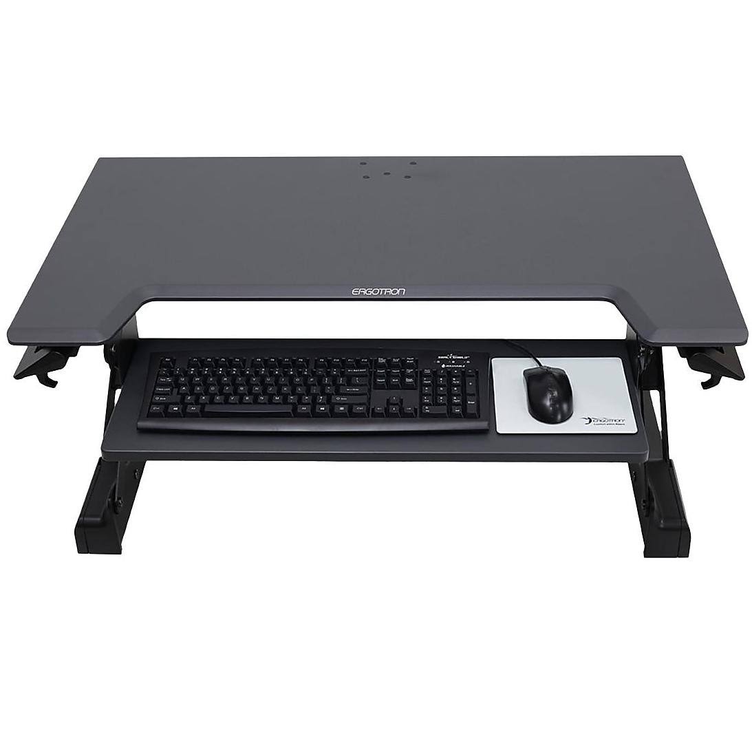 Black Sit-Stand Desktop Workstation E785