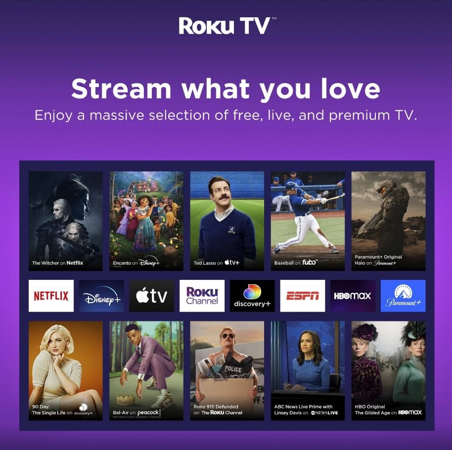 50 Inch 4K Ultra HD LED Smart Roku TV (Refurbished) O2331