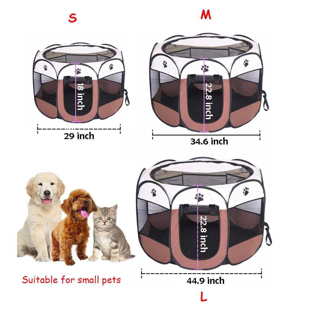 Portable Pet Playpen Foldable Dog Kennel D610356