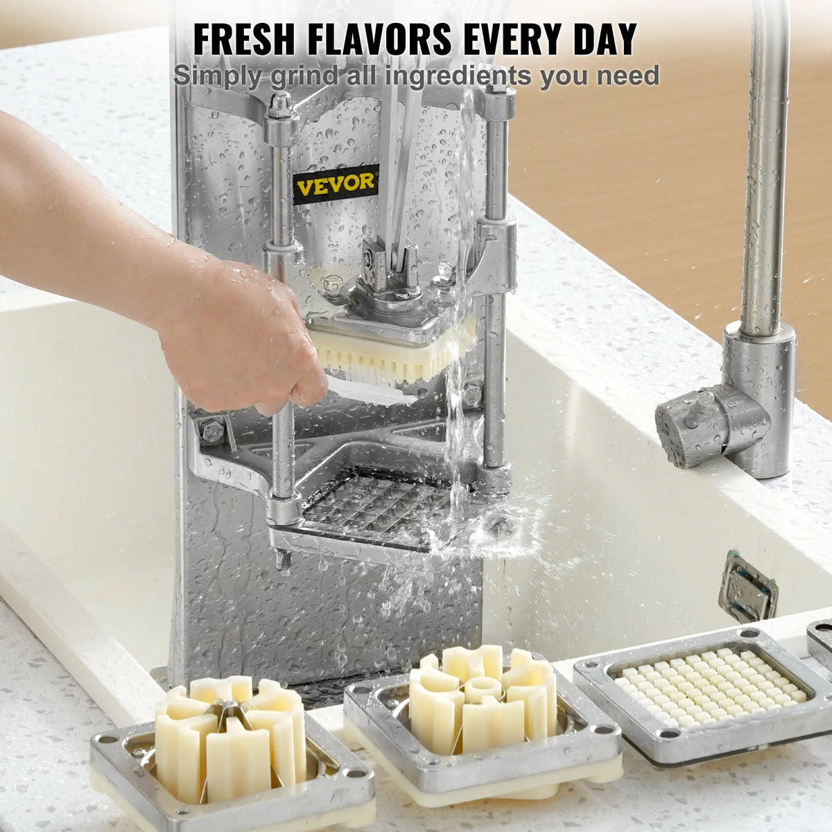Commercial Vegetable Dicer French Fry Cutter with 4 Blades C20968