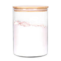 Glass Flour Container with Airtight Bamboo Lid, Large Glass Food Jar with Wooden Lid (3L) G16309