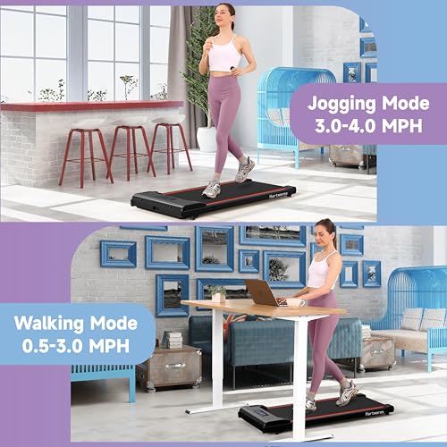 Under Desk Portable Walking Treadmill with Remote Control M63819