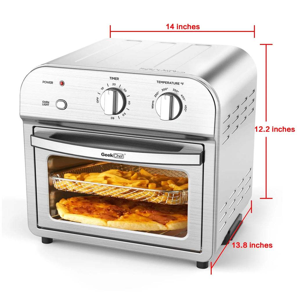 11Qt 1500W Stainless Steel Air Fryer Oven B93437
