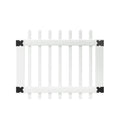White Vinyl Picket Fence Gate M1791