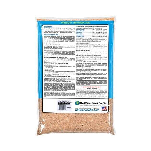 Bio-Activ Live Aragonite Saltwater Aquarium Sand R8018