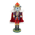 3 Set Christmas Nutcrackers Figures, 7 Inch Handmade Wooden Nutcracker Decorations A535650