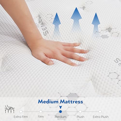 10 Inch Full Mattress Hybrid with Memory Foam and Pocketed Coils H978067
