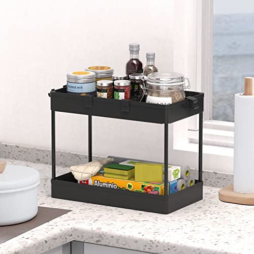 Black 3 Tier Rolling Cart with Wheels N879793