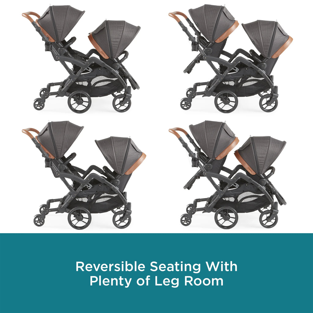 Black Herringbone Double Tandem Stroller I725714
