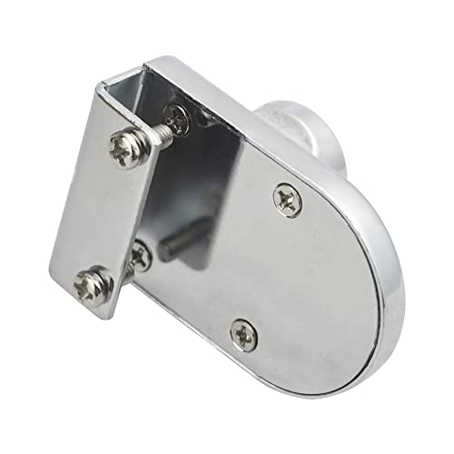 4Pack Zinc Alloy Double Glass Door Display Lock Cabinet Lock with 2 Alike Keys for 4.5-8mm Glass Door K56933