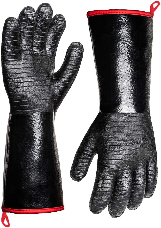 Extreme Heat Resistant Waterproof Long Sleeve Neoprene Coating Gloves 14-Inch U375