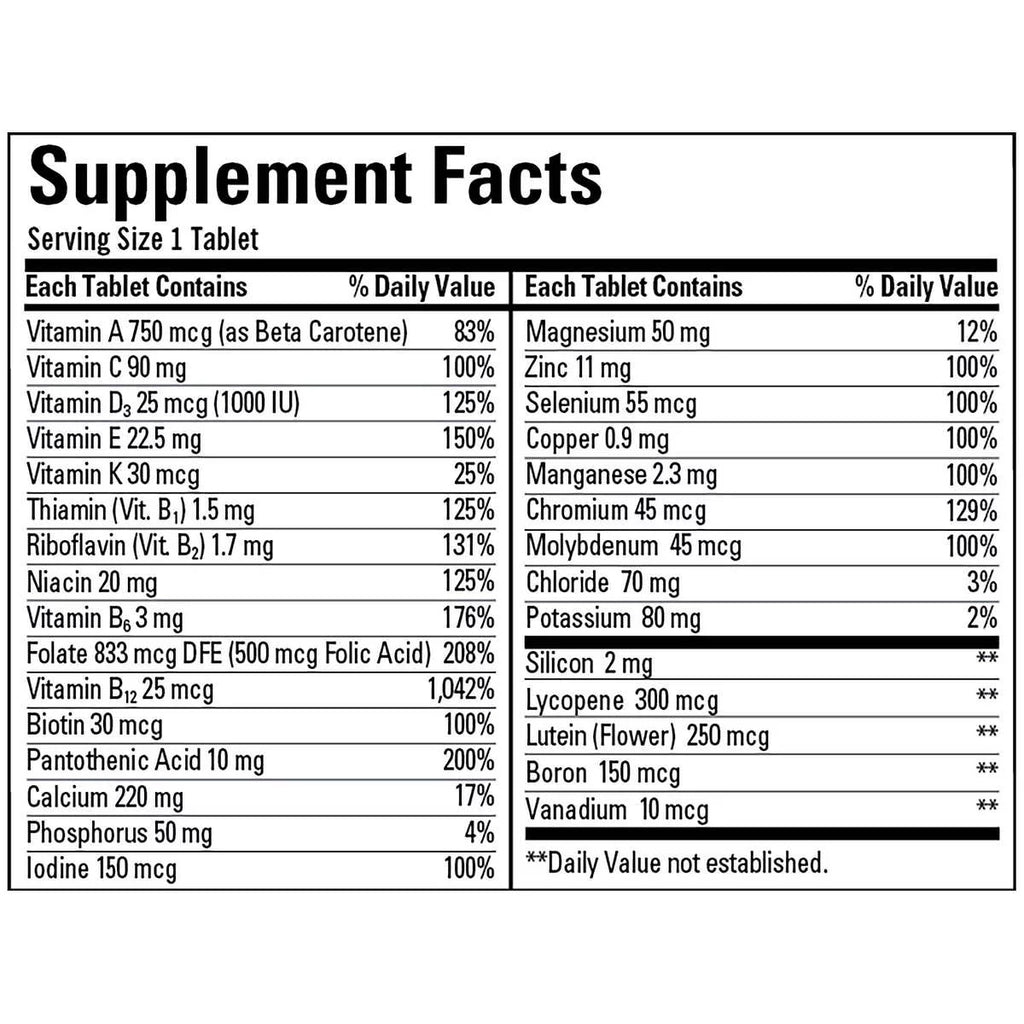 3 Pack 400 Tablets Adult Multi Vitamins & Minerals U471097