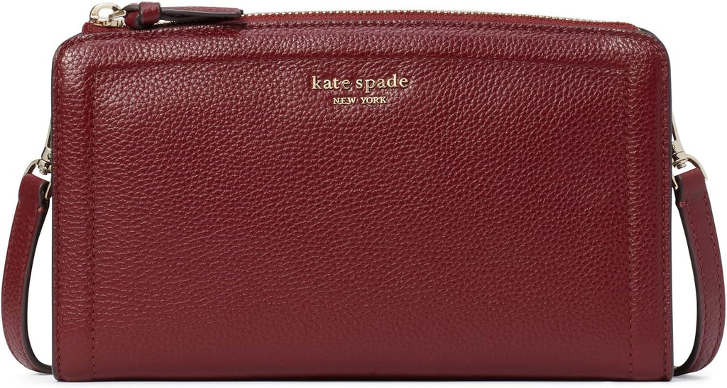 Pebbled Leather Small Crossbody Autumnal Red M855033