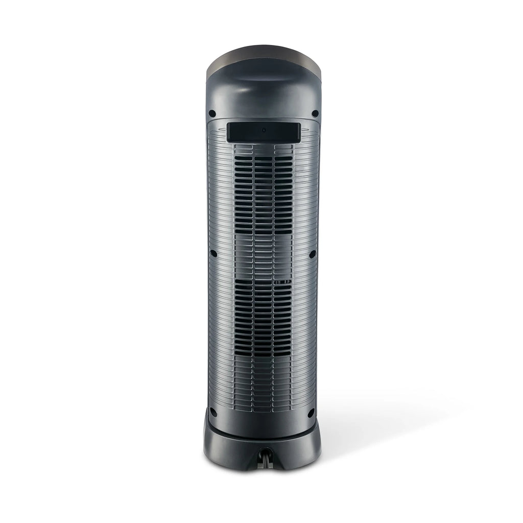 23" 1500W Oscillating Ceramic Space Heater with Timer, Remote, Silver I643