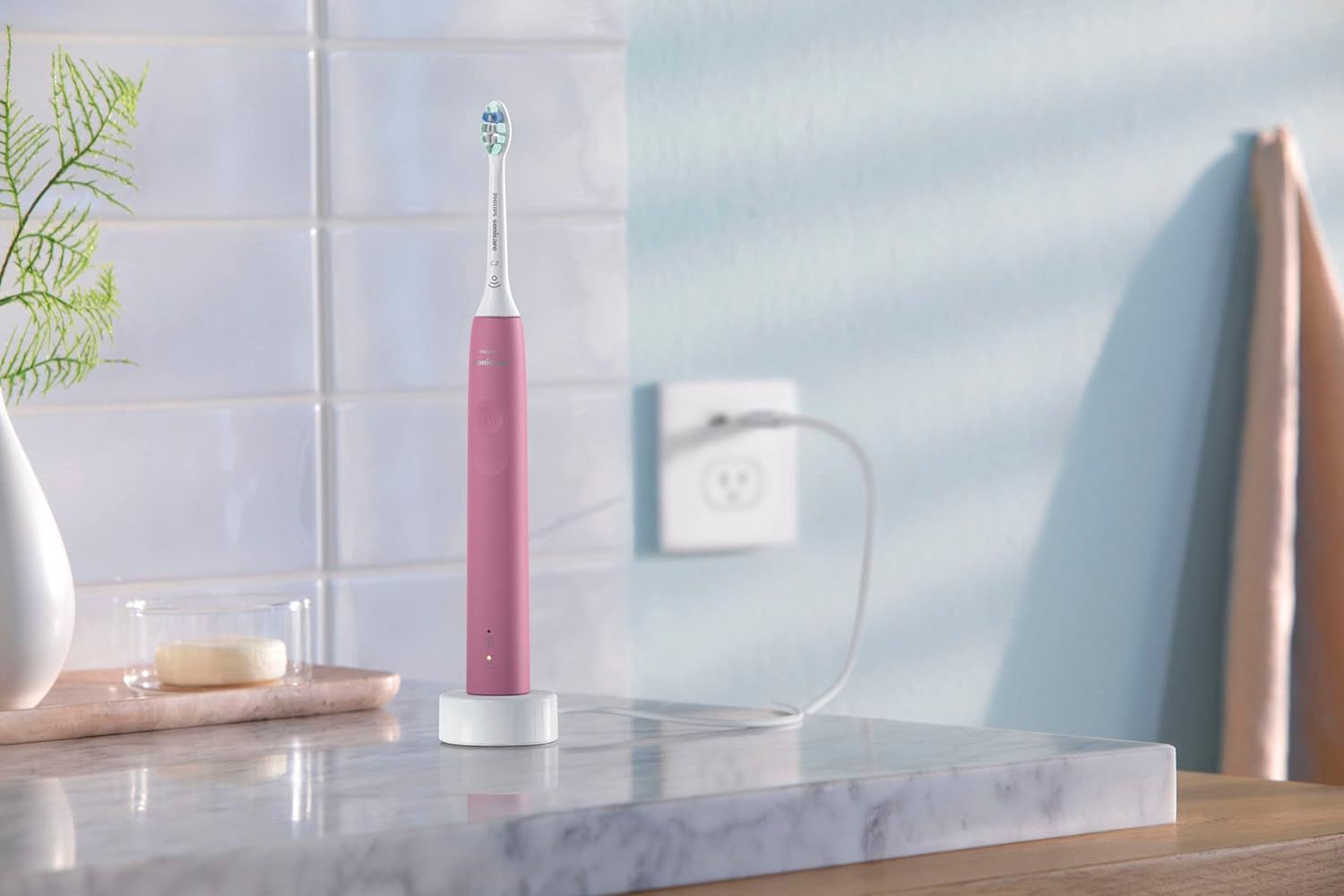 Deep Pink Rechargeable Electric Toothbrush N3275
