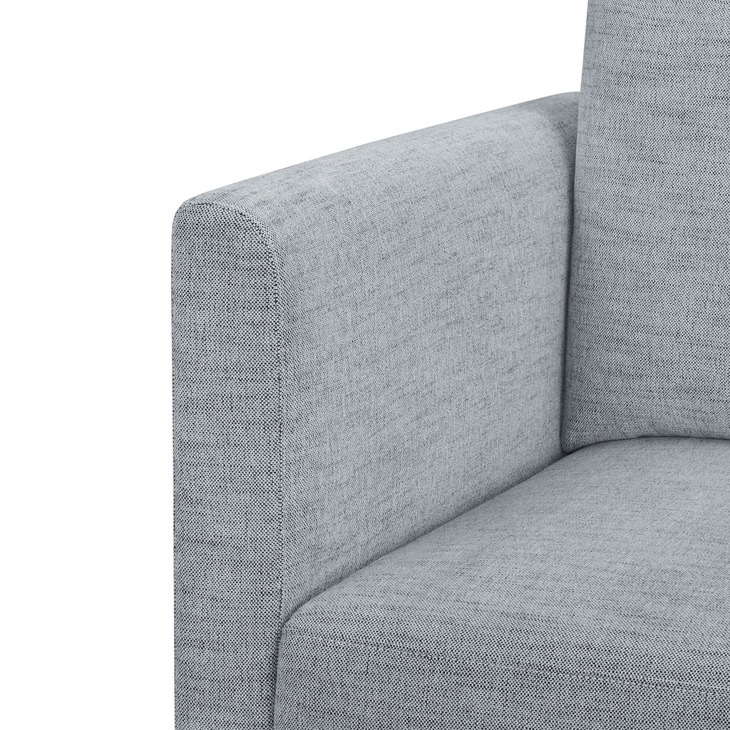 Gray Fabric Modular Sectional Sofa with Ottoman S357458