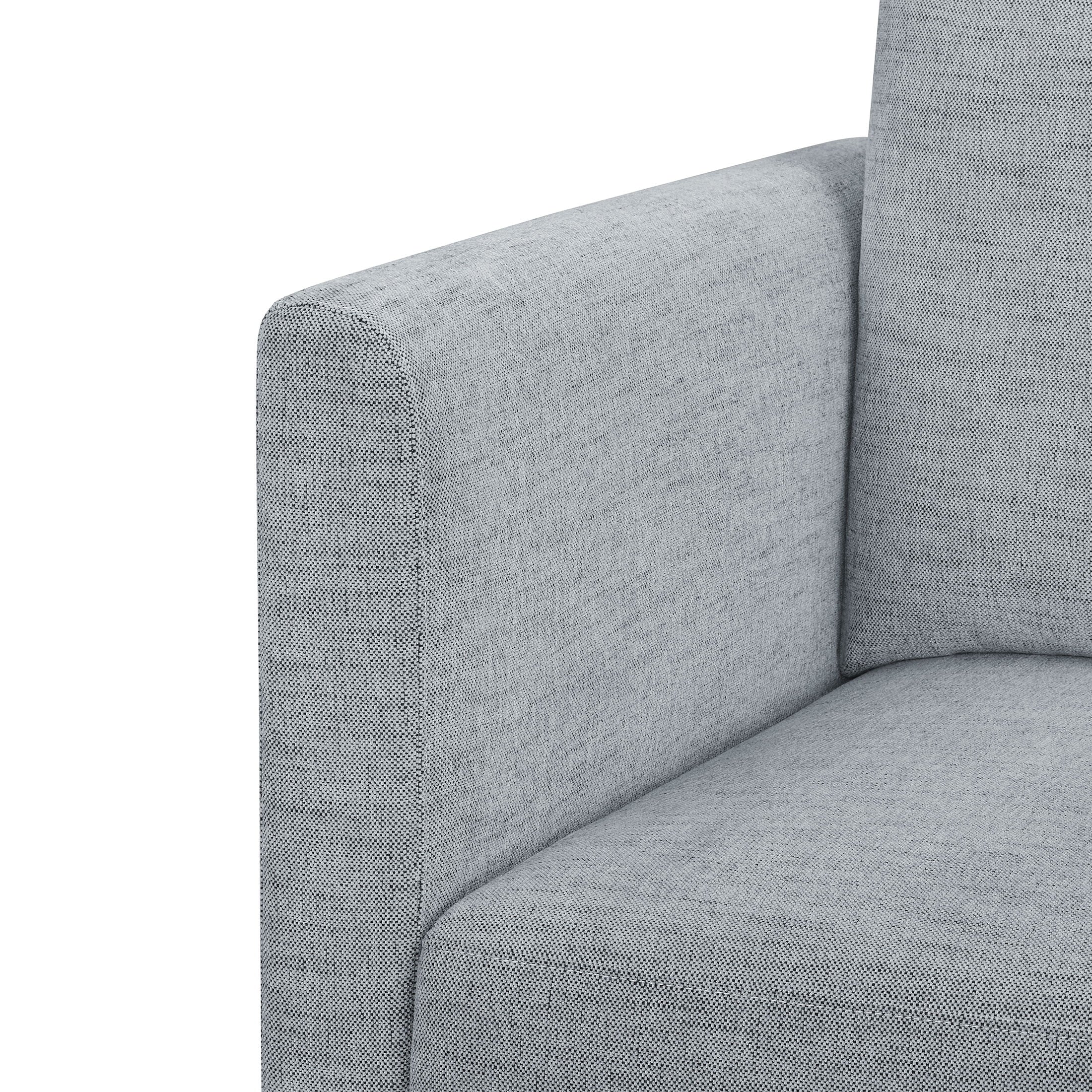 Gray Fabric Modular Sectional Sofa with Ottoman S357458