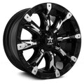 Black w/Chrome Inserts Wheel B7234
