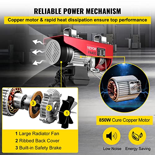 110V Electric Hoist With Wireless Remote Control H503697