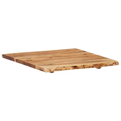 Solid Acacia Wood Table Top 22.8" x(19.7"-23.6") x1 H852613