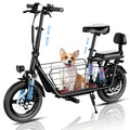 850W Peak Electric Scooter with Seat, 22MPH & 25 Miles Range, Dual Suspension, 14" Folding E Scooters G525998