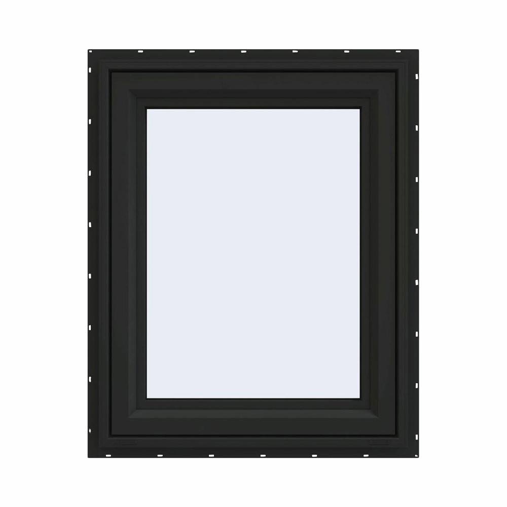 Bronze Vinyl Casement Window with Fiberglass Mesh Screen B68235