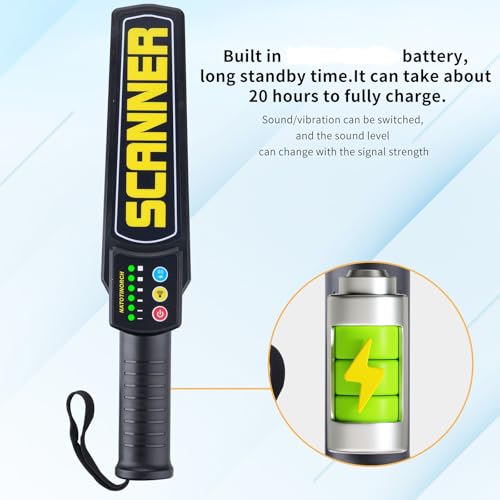 Rechargeable Handheld Metal Detector Wand Q45104
