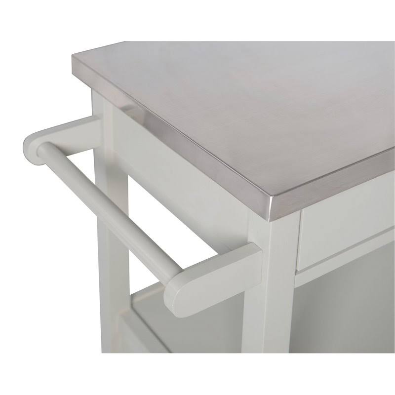 Gray Stainless Steel Top Kitchen Cart F93677