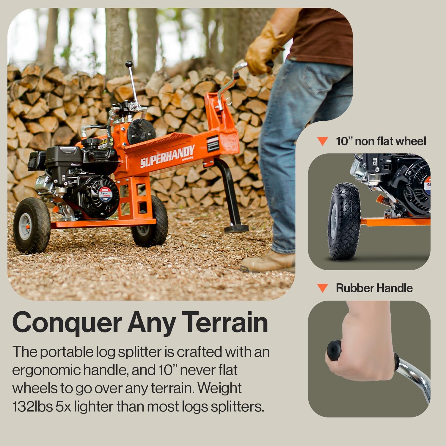 Portable Log Splitter Y9585