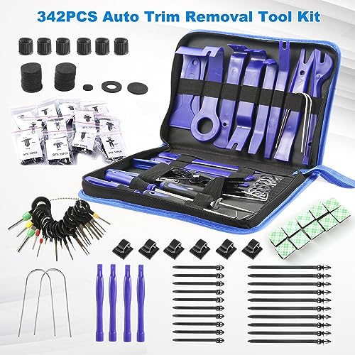 342 Pcs Trim Removal Tool Kit with Clip Plier R949709