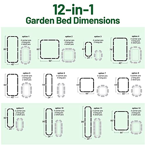 32" Tall Galvanized Metal Raised Garden Bed C445593