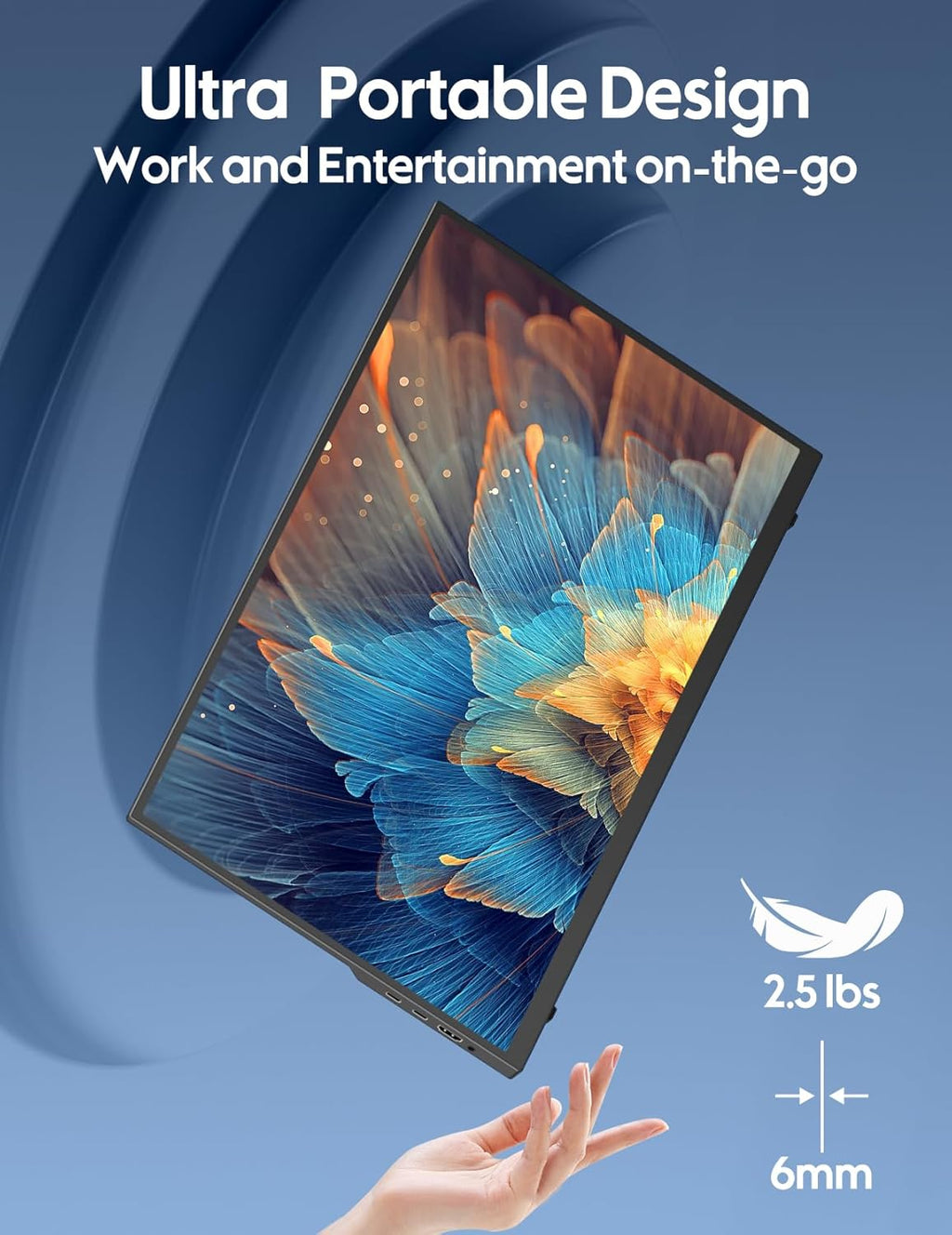 18.5 inch 100Hz Portable Monitor 1080P FHD IPS HDR Gaming Display A411