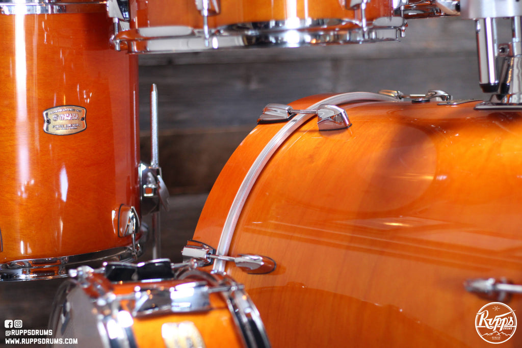 5-Piece Birch Shell Pack with 20x22 Bass Drum Honey Amber U711