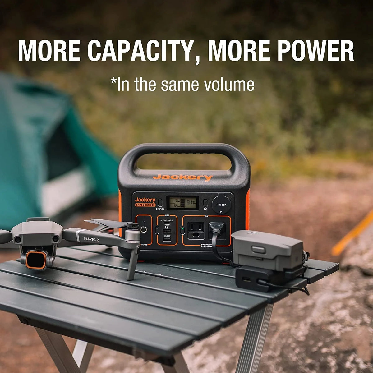Portable Power Station with Automobile Battery Charging Cable E192245