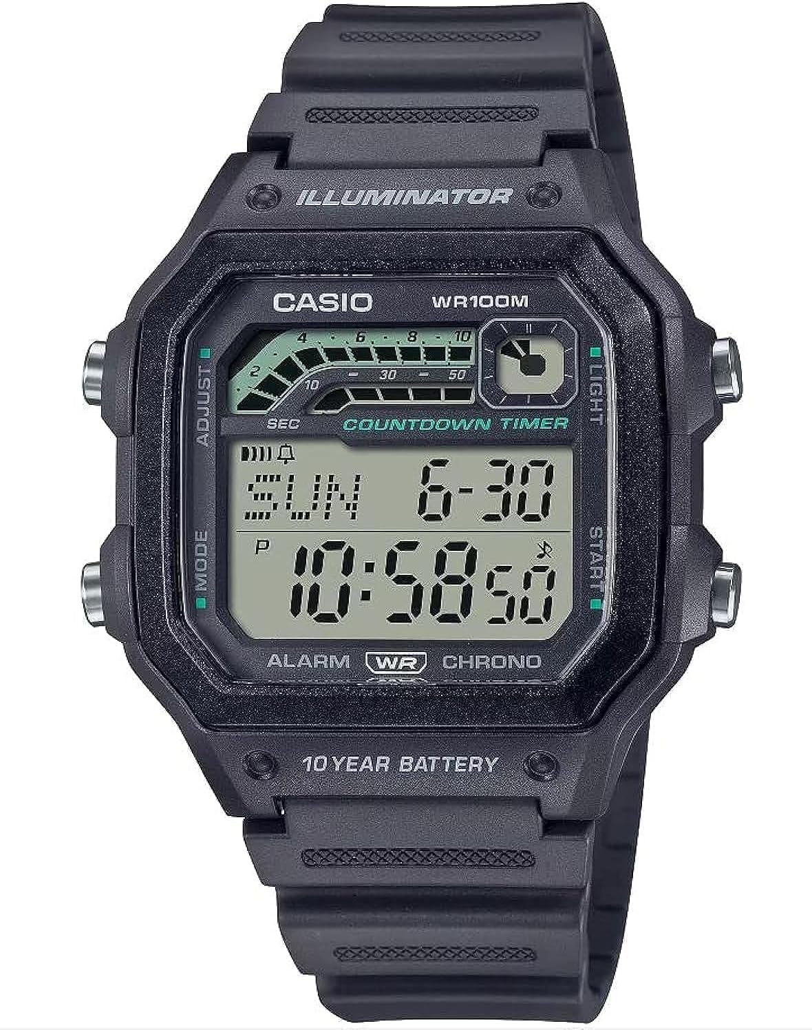 10-Year Battery Digital Watch E97122