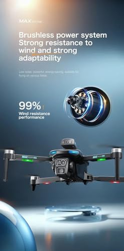 Foldable Drone with Dual 2K Camera, 2 Batteries M4577