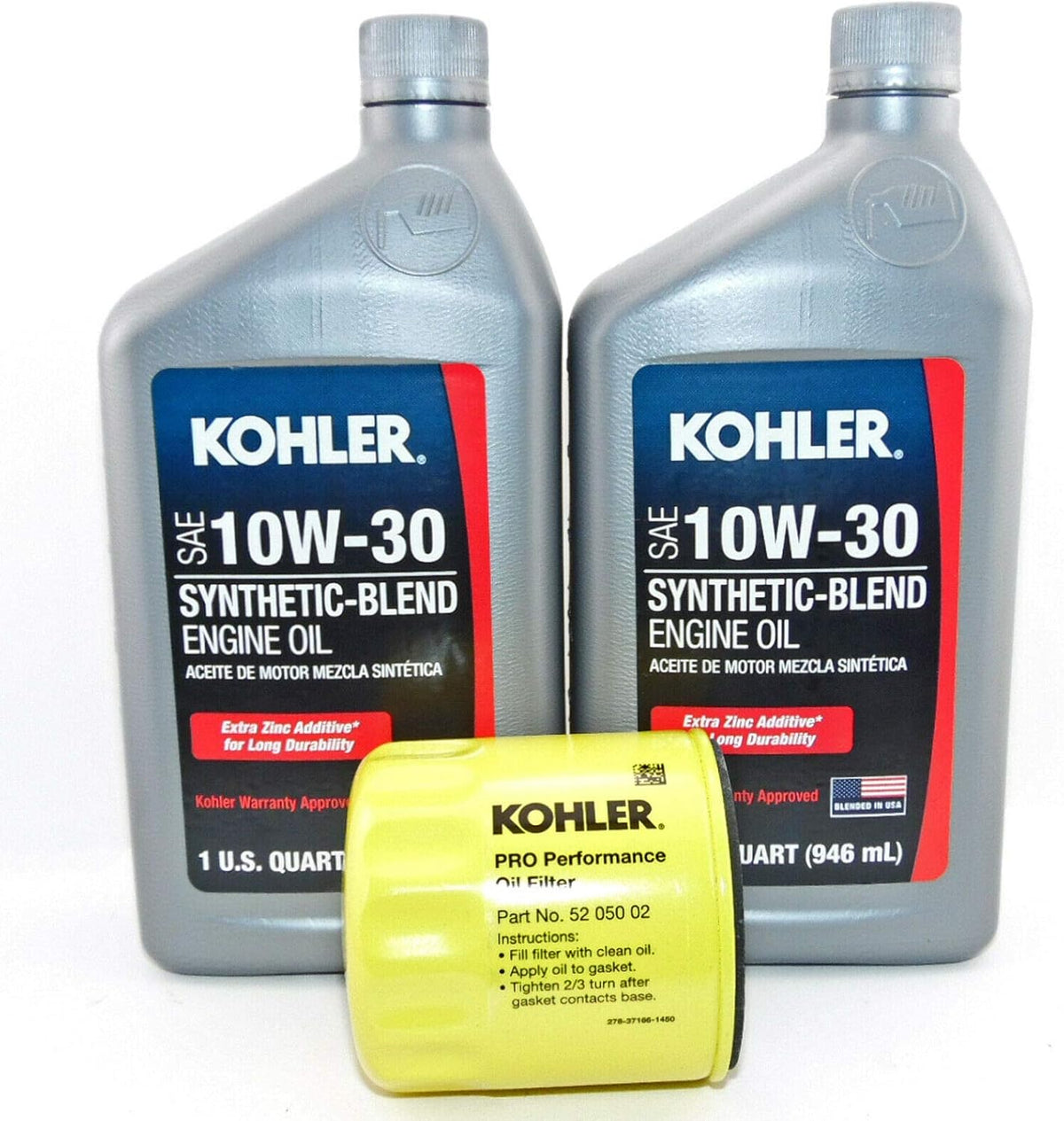 2 PK 10W-30 Engine Oil 1 Quart Bottles with Oil Filter H103227