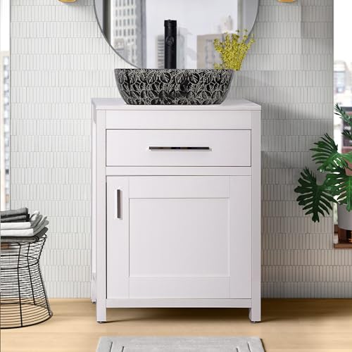 24 Inch Bathroom Vanity Sink Combo with Chrome Faucet F466514