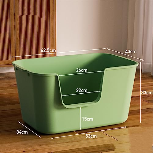 Extra Large Litter Box with High Sides 24.60" Lx16.92 Wx12.99 H, Yellow S12358