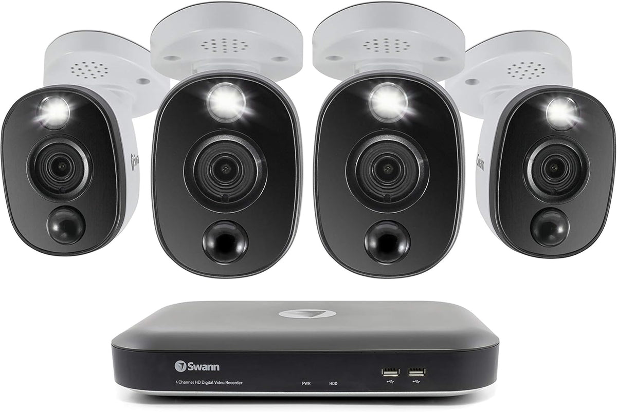 4 Channel 4 Camera Wired Surveillance DVR Security System with 1TB HDD S579669