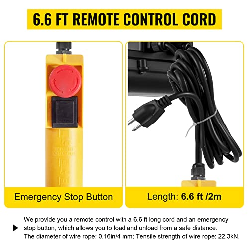 110V Electric Hoist With Wireless Remote Control H503697