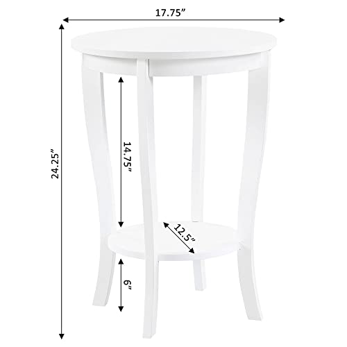 Black Round End Table X632